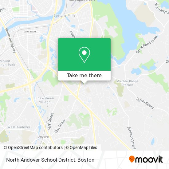 Mapa de North Andover School District