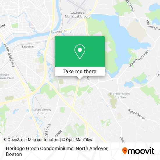 Mapa de Heritage Green Condominiums, North Andover