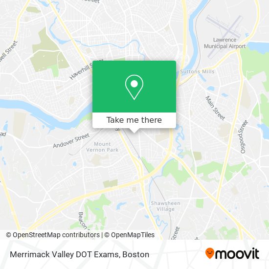 Mapa de Merrimack Valley DOT Exams