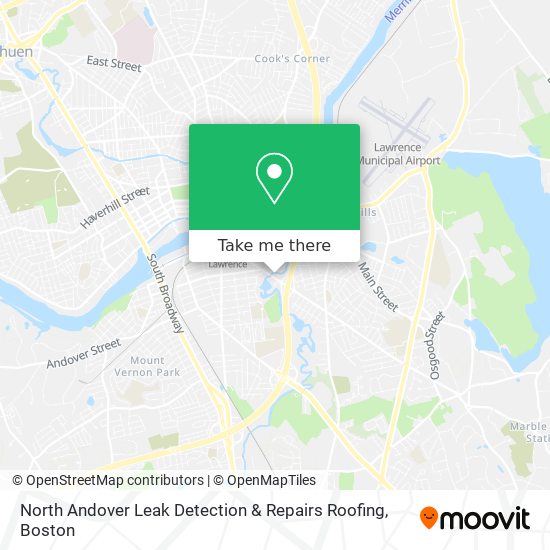 North Andover Leak Detection & Repairs Roofing map