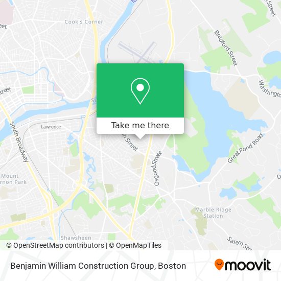 Benjamin William Construction Group map