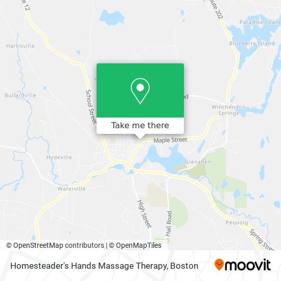 Homesteader's Hands Massage Therapy map