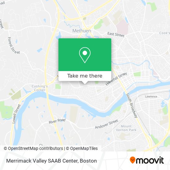 Merrimack Valley SAAB Center map