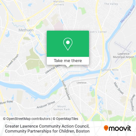 Mapa de Greater Lawrence Community Action Council, Community Partnerships for Children