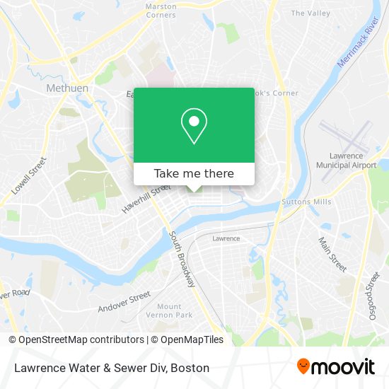 Mapa de Lawrence Water & Sewer Div