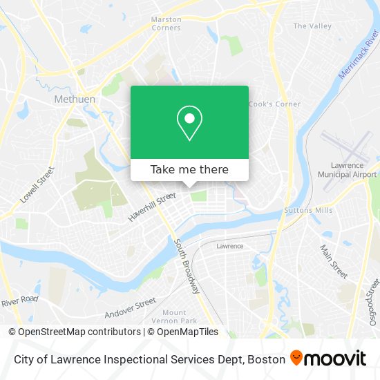 City of Lawrence Inspectional Services Dept map