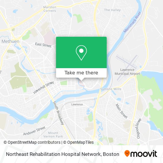 Northeast Rehabilitation Hospital Network map