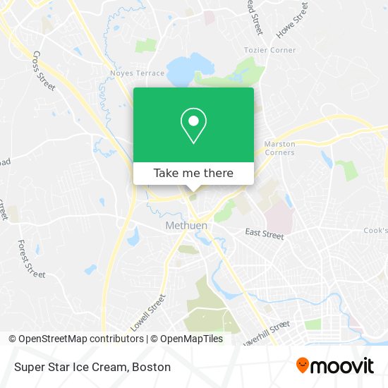 Super Star Ice Cream map