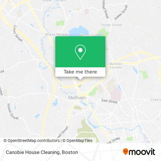 Canobie House Cleaning map
