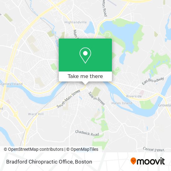 Mapa de Bradford Chiropractic Office