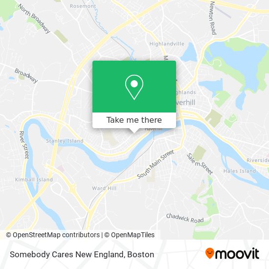 Mapa de Somebody Cares New England