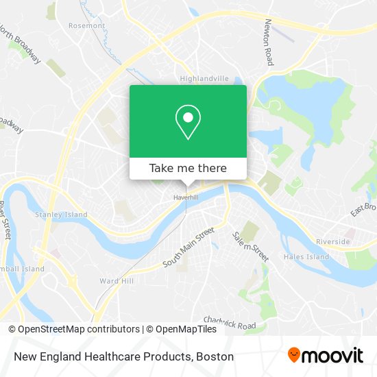 New England Healthcare Products map