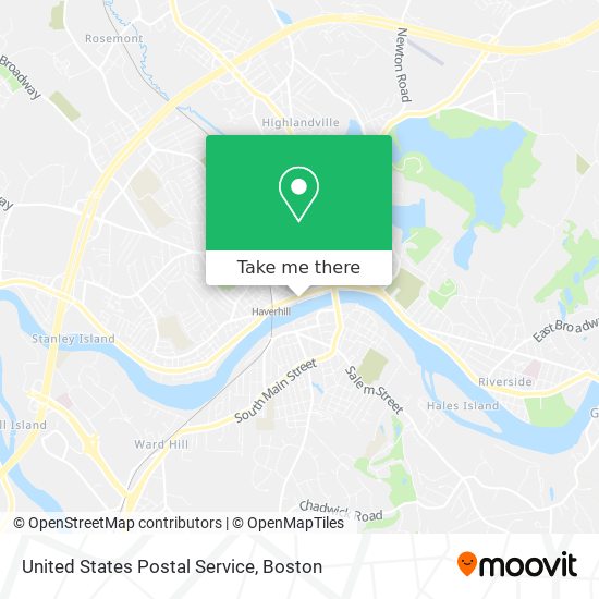 United States Postal Service map