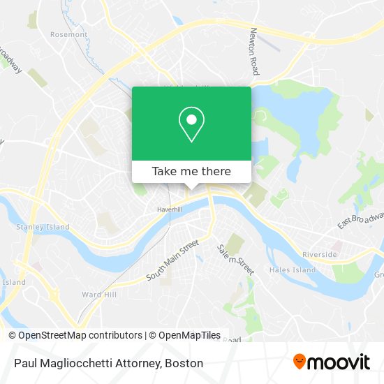 Paul Magliocchetti Attorney map