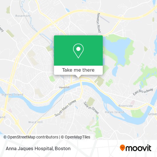 Mapa de Anna Jaques Hospital