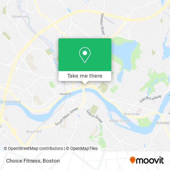 Mapa de Choice Fitness