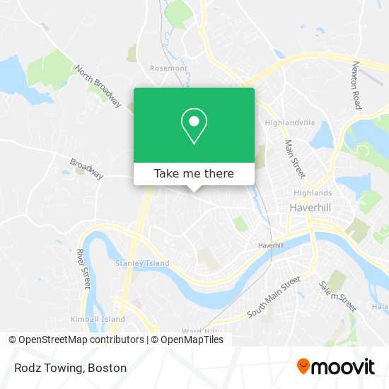 Rodz Towing map