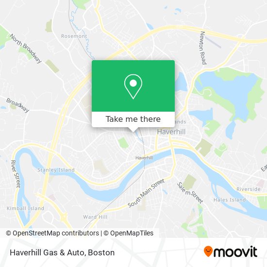 Mapa de Haverhill Gas & Auto