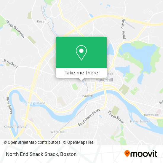 Mapa de North End Snack Shack