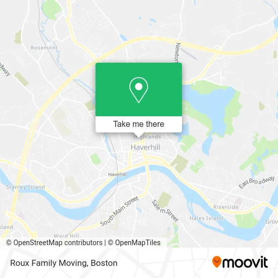 Roux Family Moving map