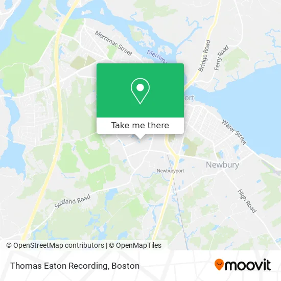 Thomas Eaton Recording map