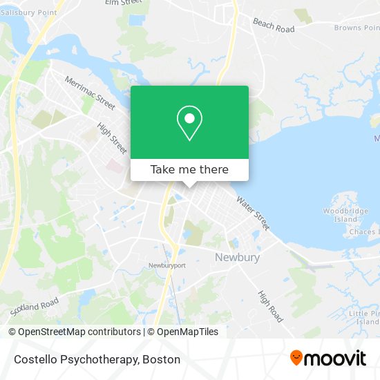 Costello Psychotherapy map