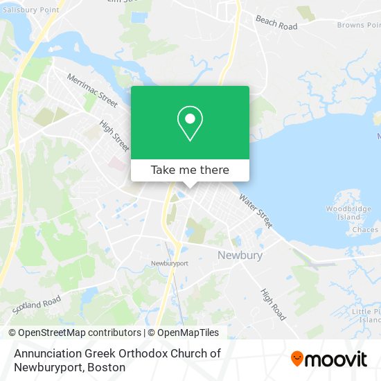 Mapa de Annunciation Greek Orthodox Church of Newburyport