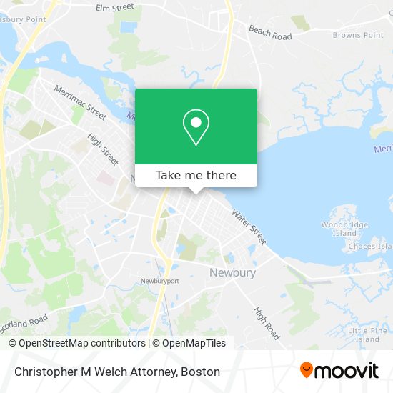 Christopher M Welch Attorney map