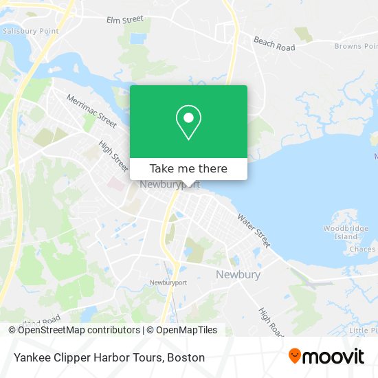 Yankee Clipper Harbor Tours map
