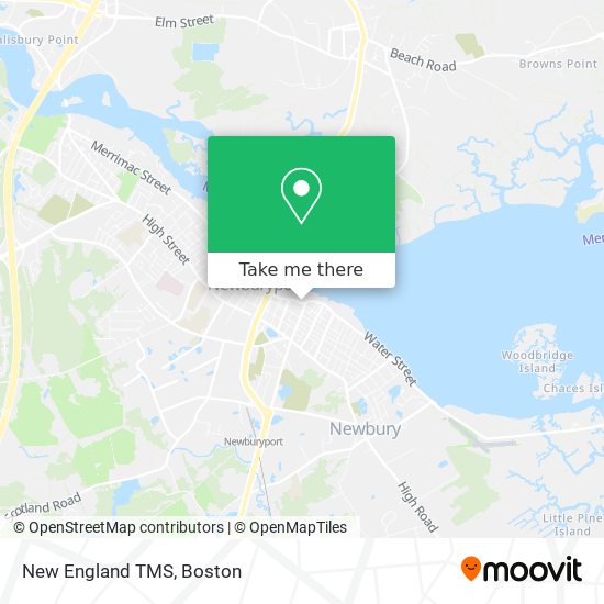 Mapa de New England TMS