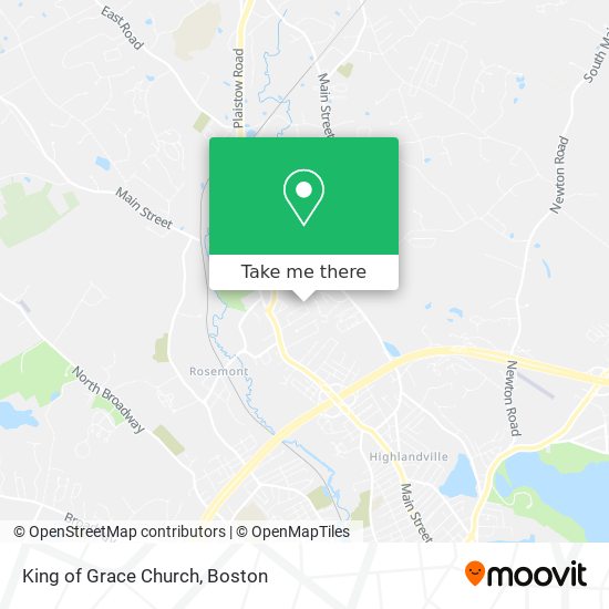 King of Grace Church map