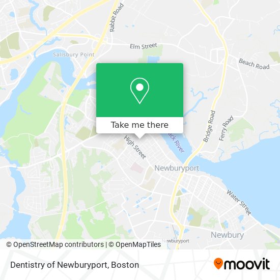 Dentistry of Newburyport map