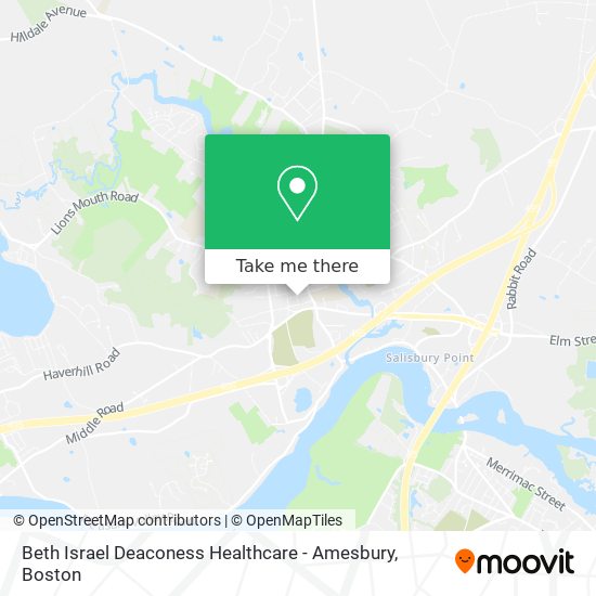 Beth Israel Deaconess Healthcare - Amesbury map