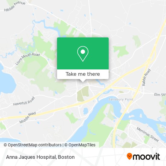 Anna Jaques Hospital map