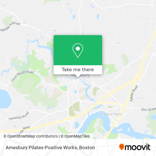 Amesbury Pilates-Positive Works map