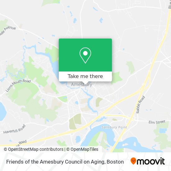 Friends of the Amesbury Council on Aging map