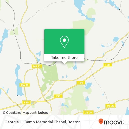 Georgie H. Camp Memorial Chapel map