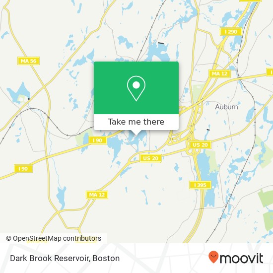 Dark Brook Reservoir map