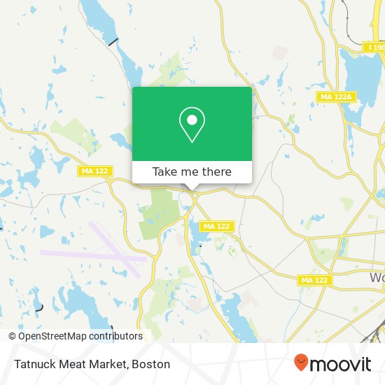Mapa de Tatnuck Meat Market