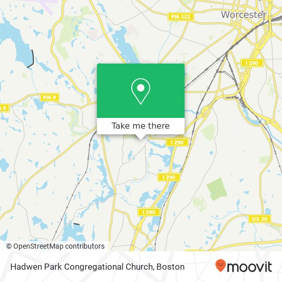 Mapa de Hadwen Park Congregational Church