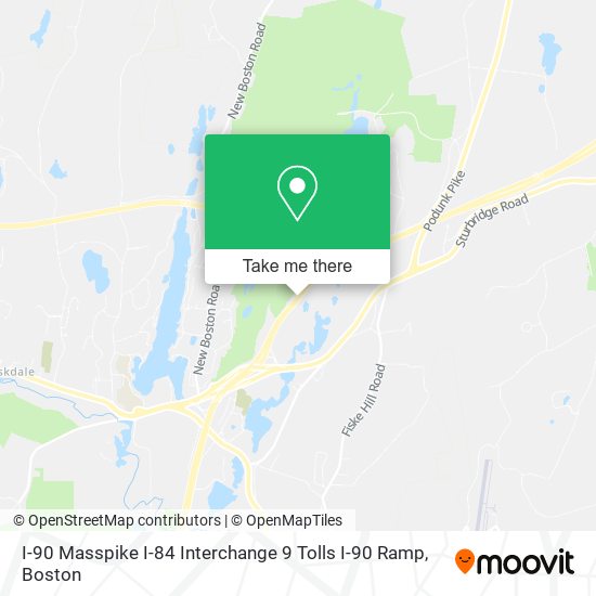 I-90 Masspike I-84 Interchange 9 Tolls I-90 Ramp map