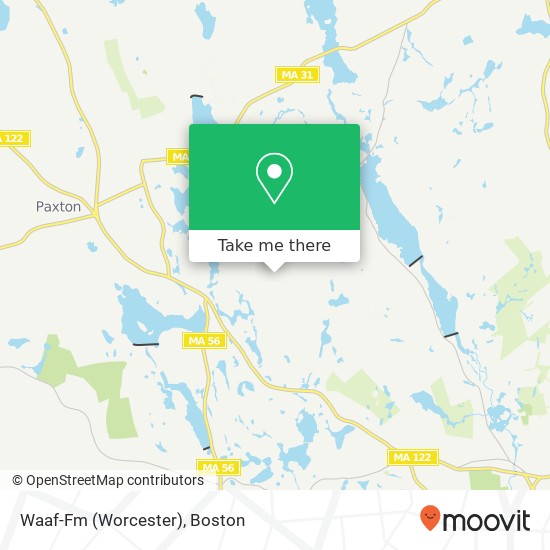 Waaf-Fm (Worcester) map