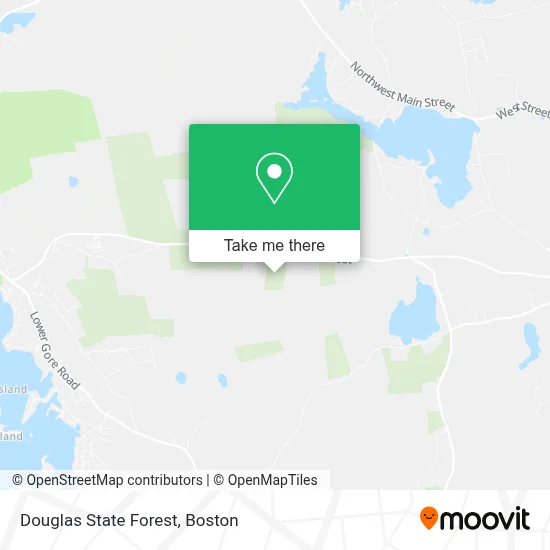 Douglas State Forest map