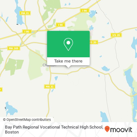 Mapa de Bay Path Regional Vocational Technical High School