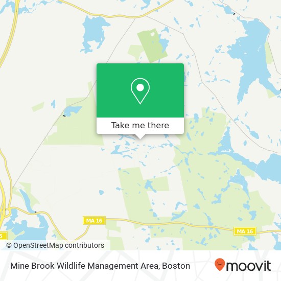 Mine Brook Wildlife Management Area map