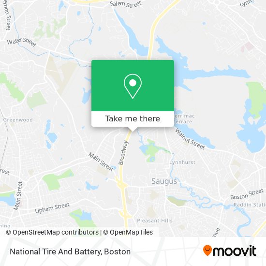 National Tire And Battery map
