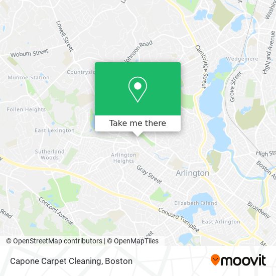 Capone Carpet Cleaning map