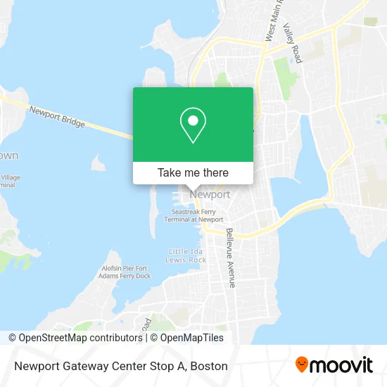 Mapa de Newport Gateway Center Stop A