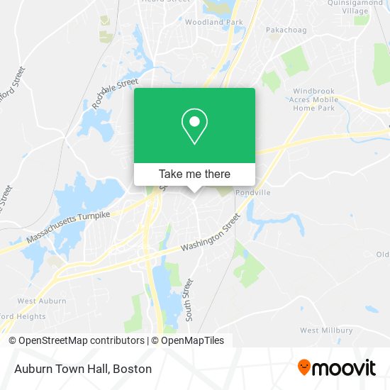 Auburn Town Hall map