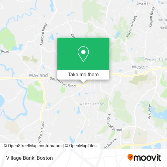 Village Bank map